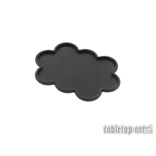 Movement Tray - Rounded Edge - 25mm 10s Cloud - Black