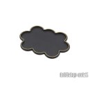 Movement Tray - Rounded Edge - 25mm 10s Cloud - Black-Gold