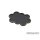 Movement Tray - Rounded Edge - 25mm 10s Cloud - Black-Gold