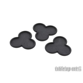 Movement Tray - Rounded Edge - 25mm 3s Cloud - Black (3)