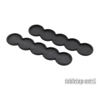 Movement Tray - Rounded Edge - 25mm 5s Bar - Black (2)