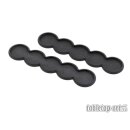 Movement Tray - Rounded Edge - 25mm 5s Bar - Black (2)