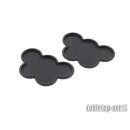 Movement Tray - Rounded Edge - 25mm 5s Cloud - Black (2)
