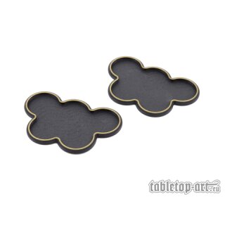 Movement Tray - Rounded Edge - 25mm 5s Cloud - Black-Gold (2)