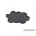 Movement Tray - Rounded Edge - 32mm 10s Cloud - Black-Gold