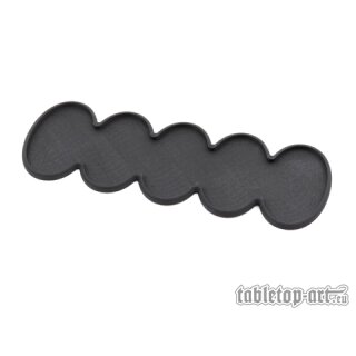 Movement Tray - Rounded Edge - 60mm Oval 5s Bar - Black