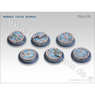 Mystic Circle Stones Base - 30mm Round Lip (5)