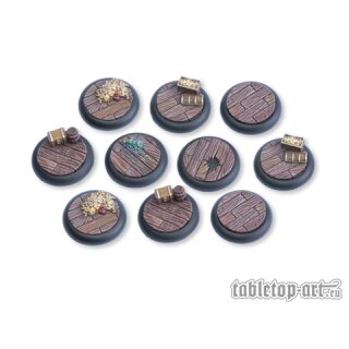 Pirate Ship Bases - 30mm Round Lip (10)
