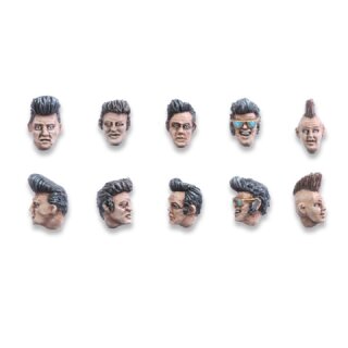 Rockabilly Heads Set (10)