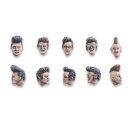 Rockabilly Heads Set (10)