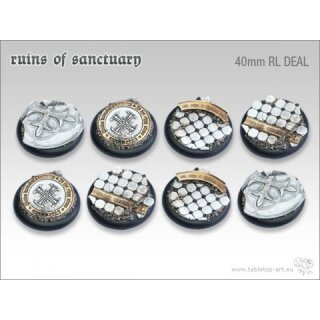 Ruins of Sanctuary Bases - 40mm Round Lip DEAL (8)