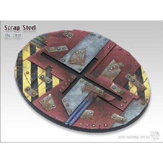 Scrap Steel Bases - 120mm Oval 1