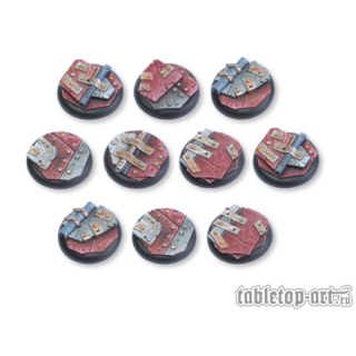 Scrap Steel Bases - 30mm Round Lip (10)