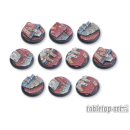 Scrap Steel Bases - 30mm Round Lip (10)