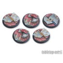 Scrap Steel Bases - 40mm Round Lip (5)