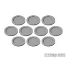 Skill and Squad Marker - 25mm Light Grey (10)
