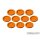 Skill and Squad Marker - 25mm Orange (10)