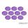 Skill and Squad Marker - 25mm Purple (10)