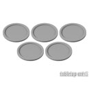 Skill and Squad Marker - 40mm Light Grey (5)