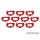 Squad Marker - 25mm Red (10)