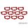 Squad Marker - 32mm Cherry Red (10)