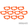 Squad Marker - 32mm Neon Orange (10)