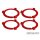Squad Marker - 50mm Cherry Red (4)