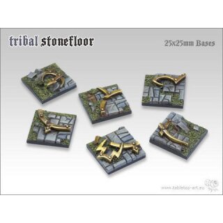 Tribal Stonefloor Bases - 25x25mm (5)