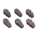 Wood Coffins - Set 2 (6)