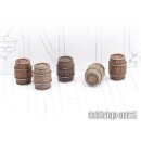 Wooden Barrels Set 2 - Medium Barrels (5)