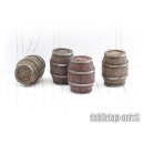 Wooden Barrels Set 3 - Big Barrels (4)