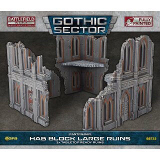 Battlefield in a Box - Gothic Sector - Castograd Hab Block Big Ruins (3)