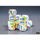 Chessex Brush Dice Set D6 Breezy 16mm (12)