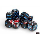 Chessex Brush Dice Set D6 Dark Side 16mm (12)