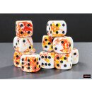 Chessex Brush Dice Set D6 Sunrise 16mm (12)