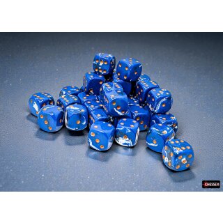 Chessex Brush Dice Set D6 Wavebreak 12mm (36)