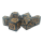 Rune Dice Set Coiled Serpent Black w/Gold (7)