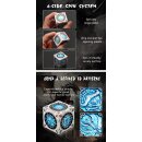 Cube Spinner Dice Blue & Silver