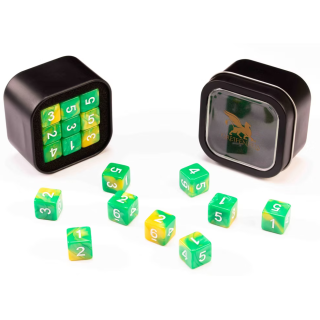 D6 Series 16mm Marble Yellow & Green (18)