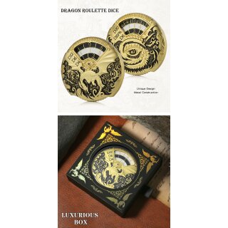 Dragon Roulette Dice Black & Gold