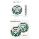 Dragon Roulette Spinner Dice Green & Silver