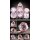 Faceted Glass Dice Set (7) Pink Diamond