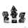 Halfsies Dice Glitter Edition Black