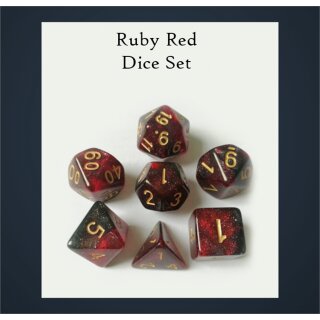 Legendary Ruby Red Dice Set (7)