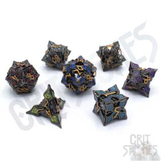 Nocturnal Aether Metal RPG Dice Set (7)