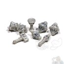 PolyHero Cleric 8 Dice Set Spirited Steel