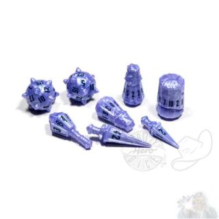 PolyHero Warrior 8 Dice Set Ghost Knight