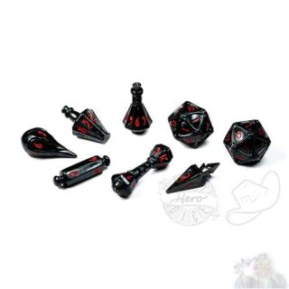 PolyHero Wizard 8 Dice Set Shadow