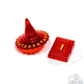 PolyHero Wizard D20 Wizards Hat and D2 Spellbook In Dragonfire