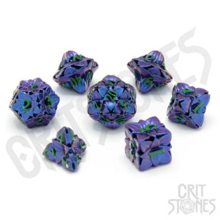Shadowbloom Hollow Metal RPG Dice Set (7)